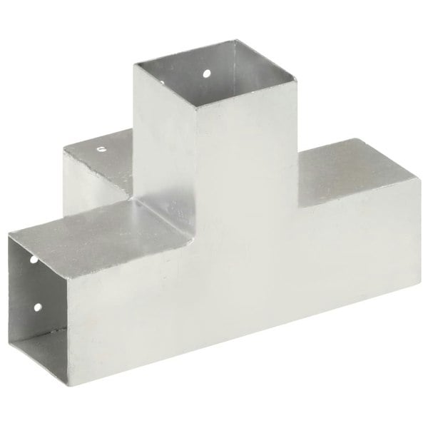 Berkfield Post Connector X Shape Galvanised Metal 81x81 mm