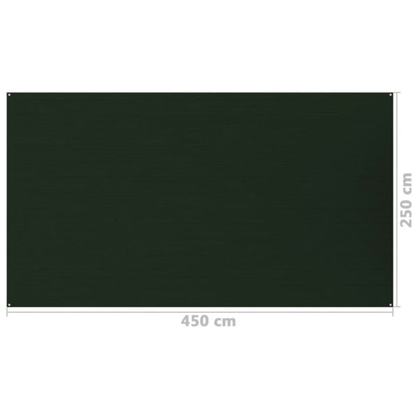 Berkfield Tent Carpet 250x450 cm Dark Green