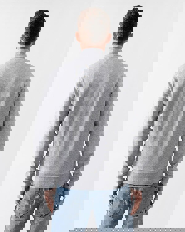 Lacoste Regular Fit Brushed Fleece Mens Zippered Sweatshirt - Silver Chine CCA