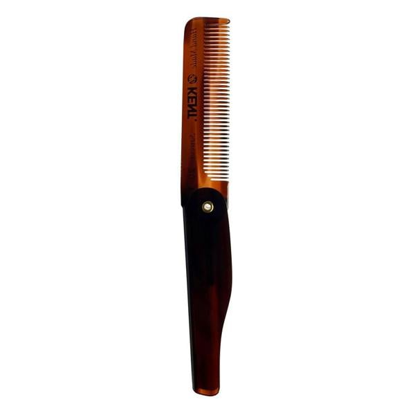 Kent Comb (20T) Handmade 167mm Large Folding Pocket Comb with Clip