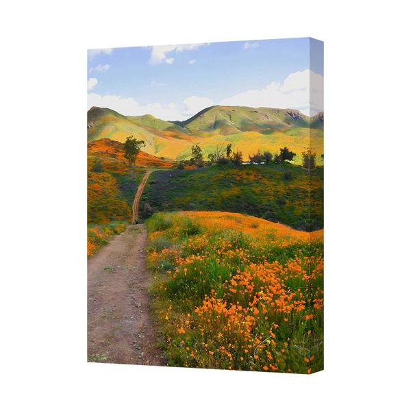 Benjamin Tate Design Handmade In The United Kingdom Landscape Canvas Art Print With Deep Wooden Frame