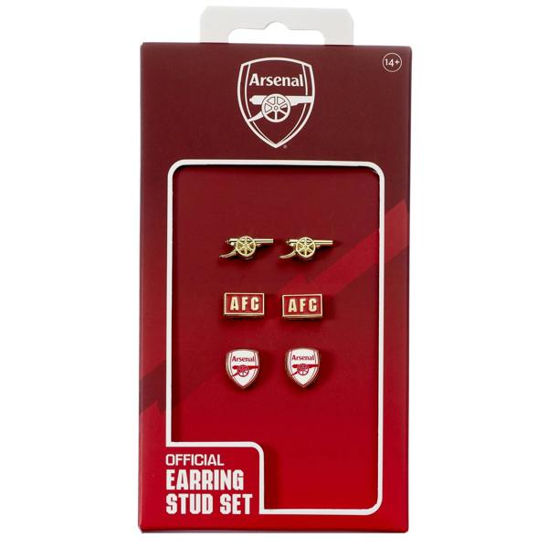 The Carat Shop Arsenal Football Club Stud Earring Set