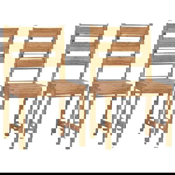Berkfield Garden Chairs 2 pcs Solid Teak Wood