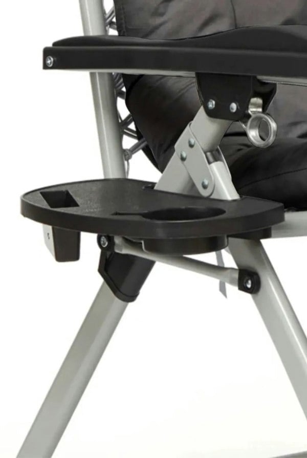 Groundlevel Luxury Gravity Garden Sun Lounger / Relaxer Chair with Cushion