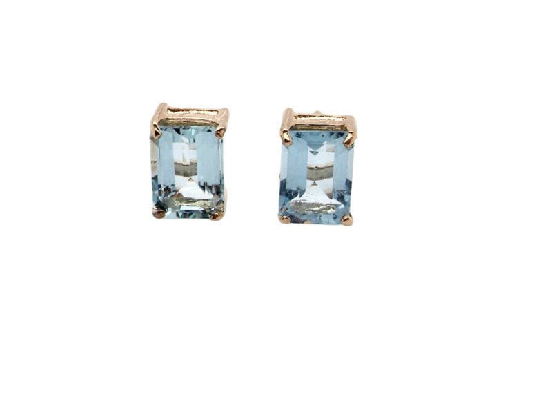 Vintage Tom A pair of aquamarine earrings