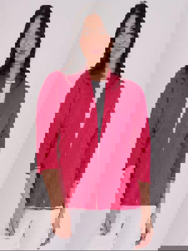 PennyPlain Cardi 3qs - Crimson