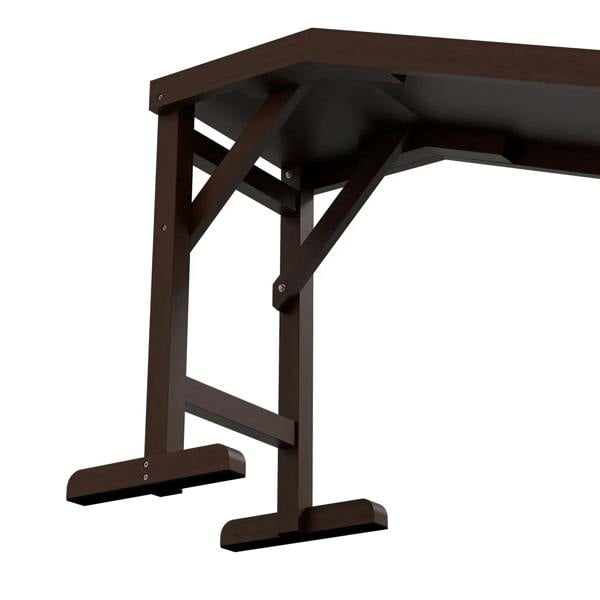 Brown ramp support frame with feet for stability