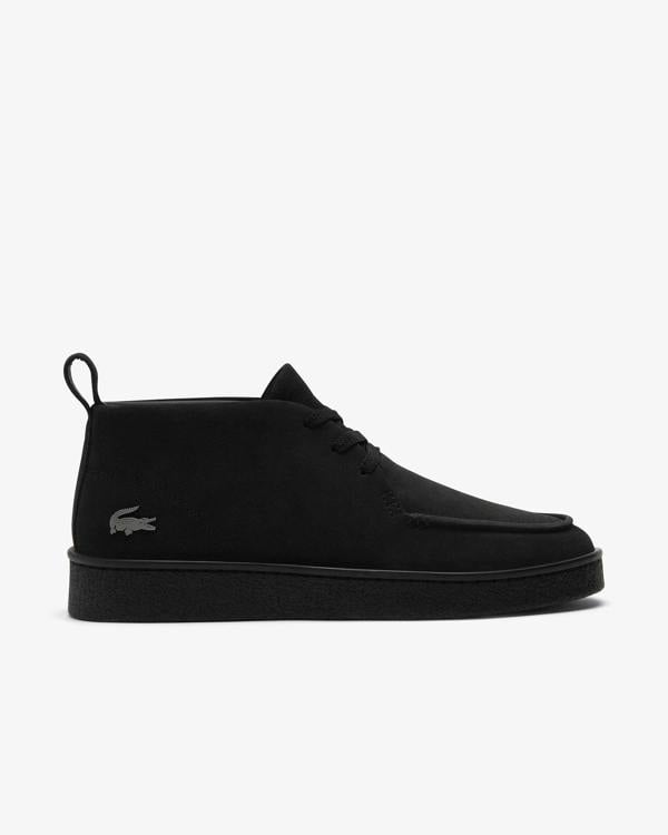 Lacoste Baseshot Mens Chukka Boots - Black/Black 02H | CHO | Designer Mens Boots