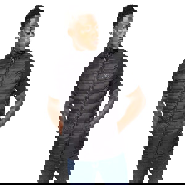 Crosshatch Mens Gattering Gilet - Black