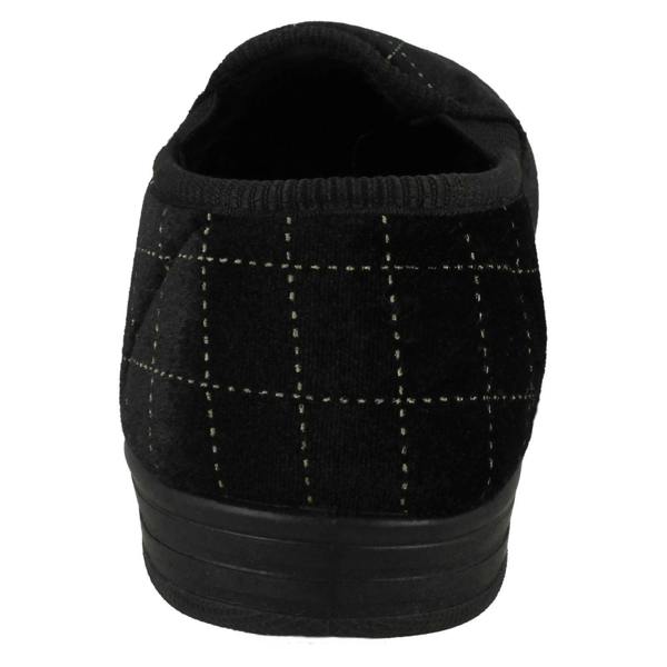 Spot On Mens Spot On Check Casual Slippers