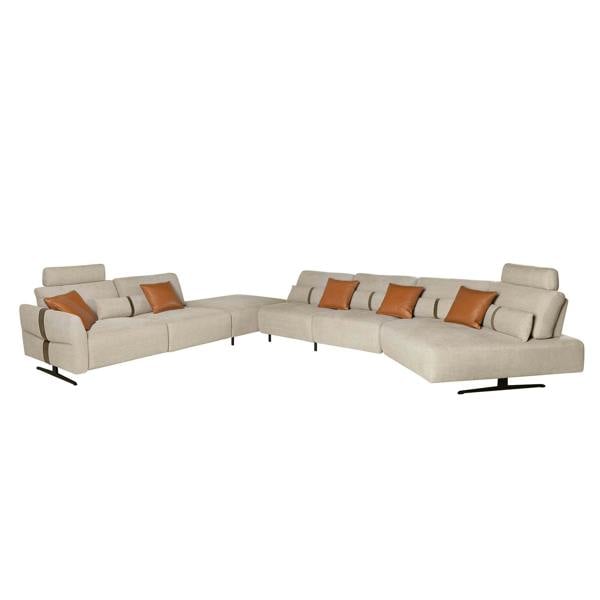 Angel Cerdá Modular corner sofa in sand fabric 6273/6274