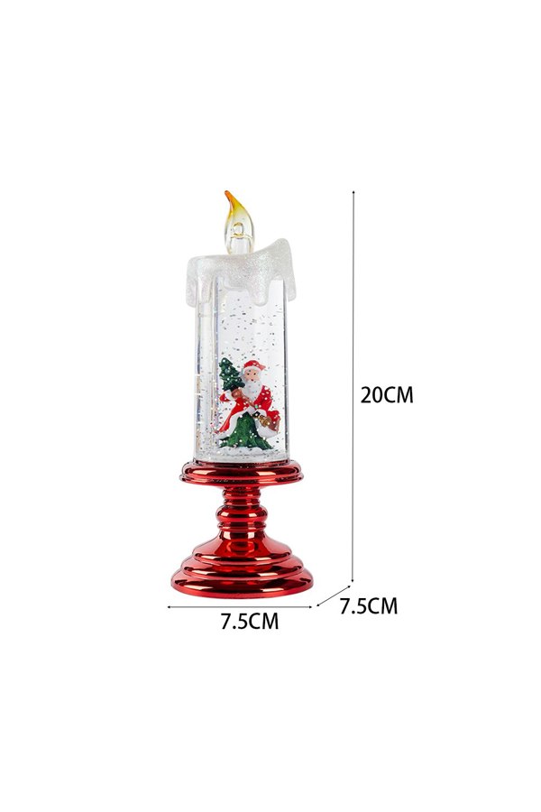 Living and Home LED Flameless Taper Flickering Battery Operated Candles Lights Christmas Candlesticks Decor