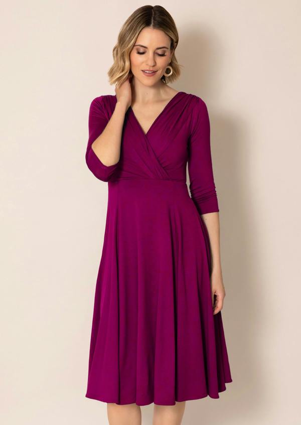 Alie Street London Annie Dress Short Petite (Plum Wine)