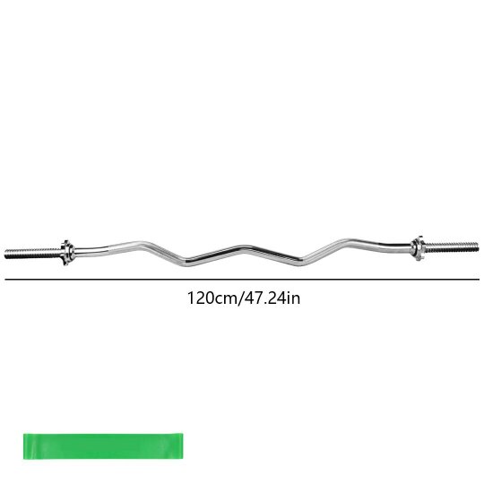 Havendro EZ Curl Spinlock Barbell Weightlifting Bar Gym Weight Lifting