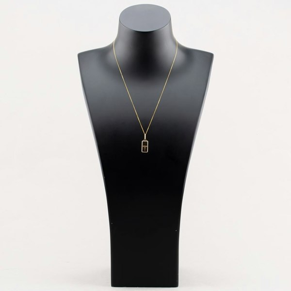 T. H. Baker 9ct Yellow Gold Ingot Pendant Necklace 1.61.0047