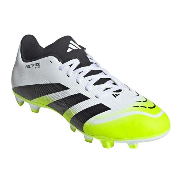Adidas Mens Predator Club Firm Ground Football Boots - White/Black/Lemon - 