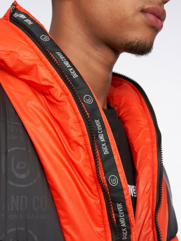 Duck and Cover Raymax Padded Jacket Orange