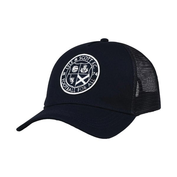 Lyle & Scott Mens Football For All Trucker Cap - Dark Navy