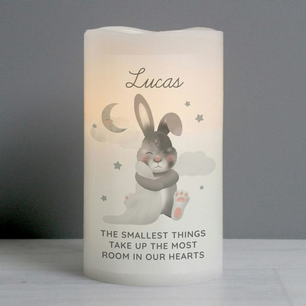 Personalised Memento Company Personalised Baby Bunny LED Candle