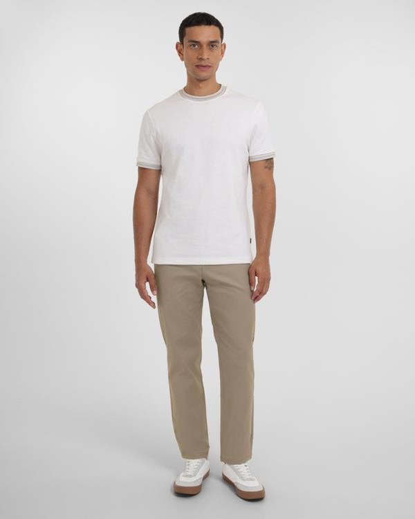 Steel & Jelly Smart Slim Fit Cotton Stretch Chino Trousers