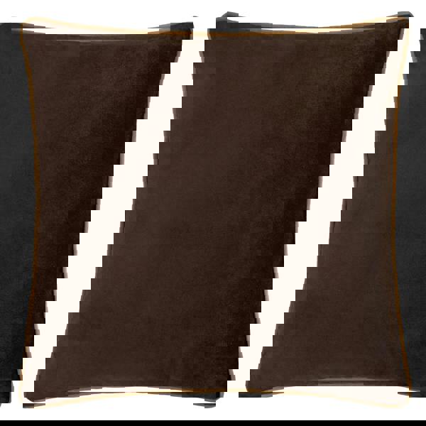 Furn Meridian Velvet Cushion Cover - Chocolate/Caramel - 