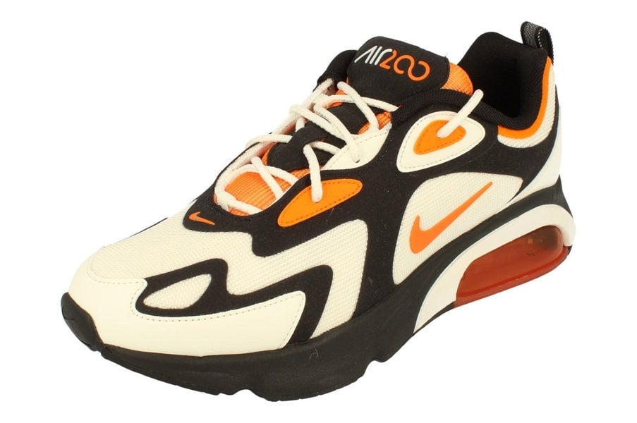 Nike Air Max 200 Mens Ci3865 004 - Black Magma Orange Sail 004 - Photo 0