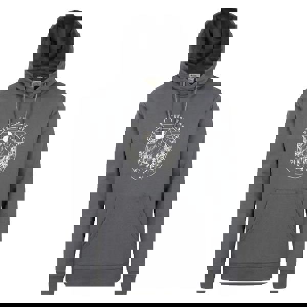 Mountain Warehouse Mens Get Ready For Adventure Hoodie - Charcoal - 