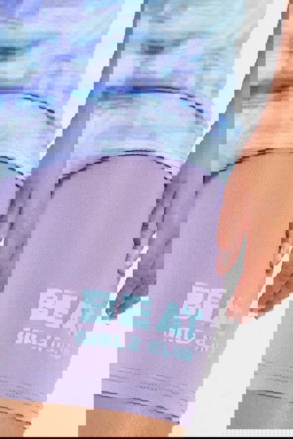 Beat Girlz Club Back Flip Cycle Short - Lilac