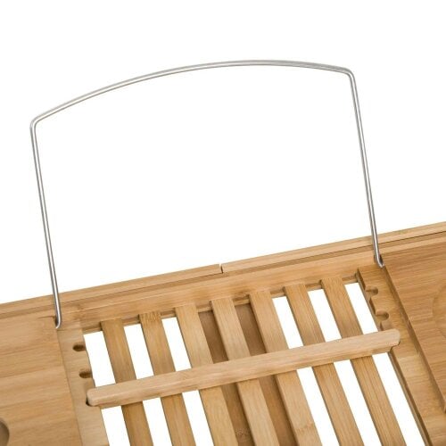 Extendable Bamboo Bathtub Shelf Rack Bath Caddy Tray Bathroom Storage