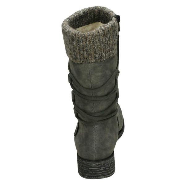 Remonte Ladies Remonte Calf High Lambswool Lined Casual Boots D8070