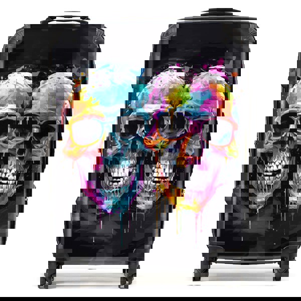 Warren Reed Splashart Happy Skeletons In Glasses Suitcase