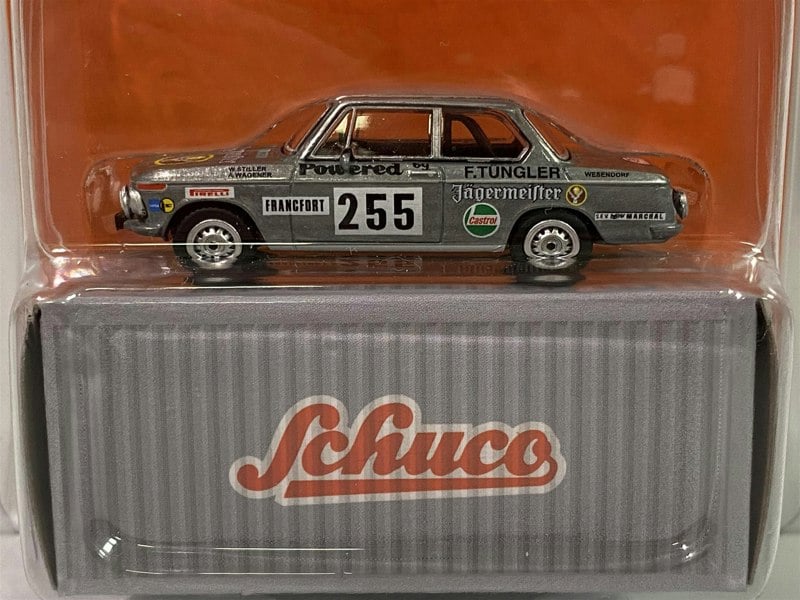 chase model bmw 2002 jagermeister 1973 rallye m carlo 1:64 schuco t64s007jag