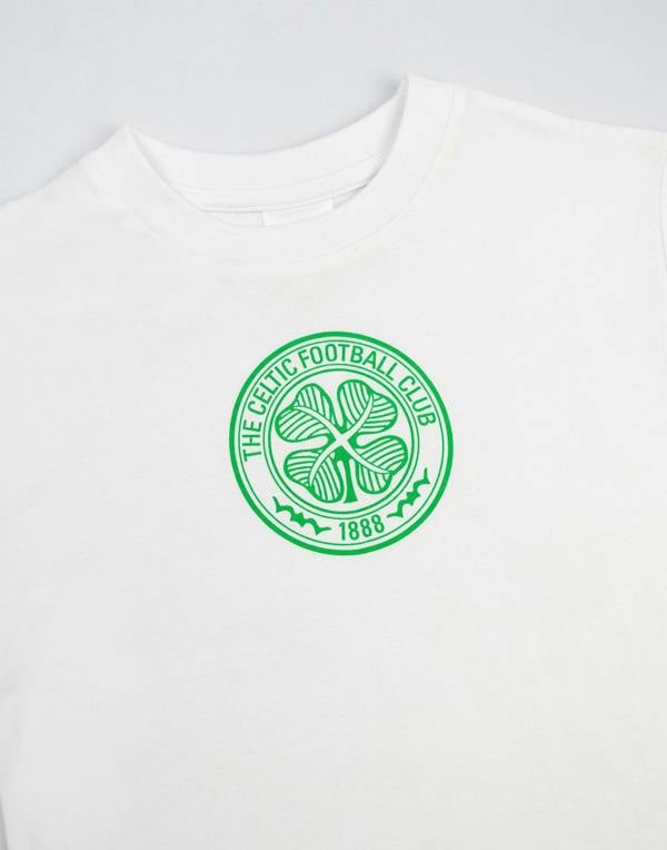 Celtic Boys Green Logo Short Sleeve Long Leg Pyjama Set