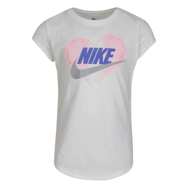 Nike Girls Heart T-Shirt - White - 