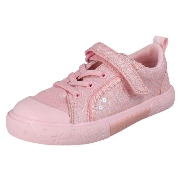 Clarks Girls Clarks Canvas Foxing Gleam