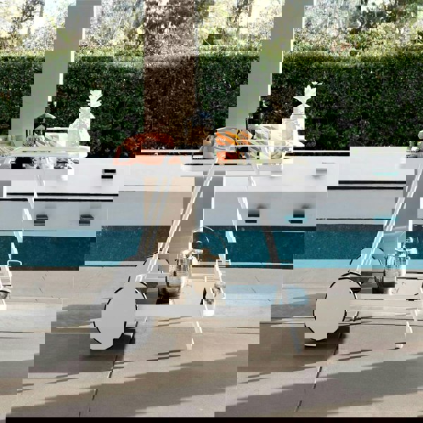 Dorel Home Novogratz barbie Outdoor Bar Cart with Wheels White