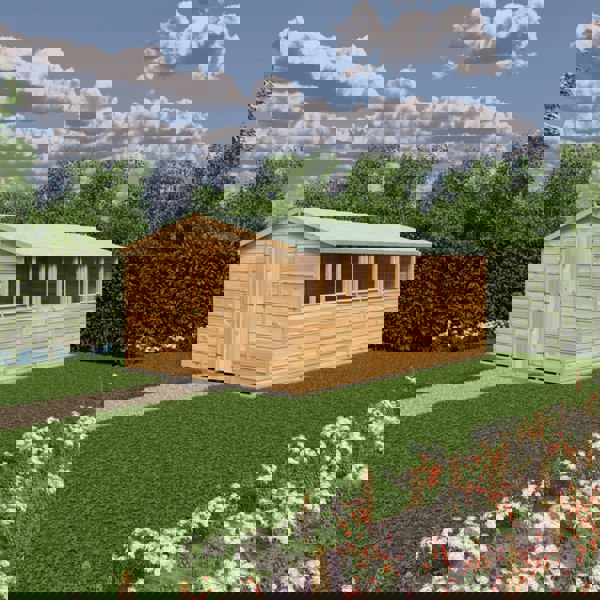 Shire Overlap Double Door 10x15 Economy Storage Shed