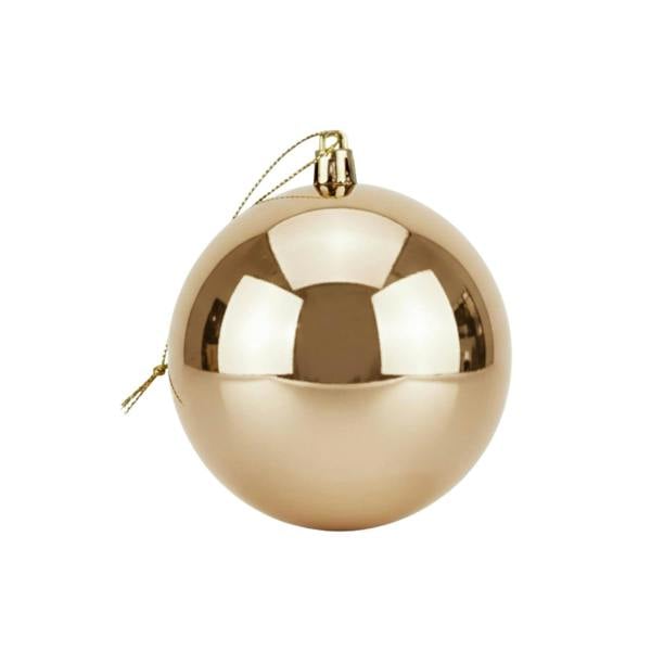2cm Glossy Champagne Christmas Bauble for Elegant Home Styling and Seasonal Displays image 1