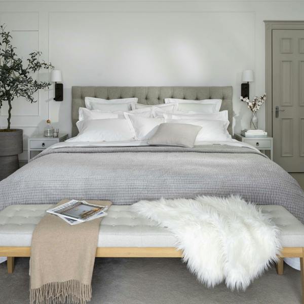 White 600 Thread Count Egyptian Cotton Duvet Cover close-up detail 16 | Soak and Sleep
