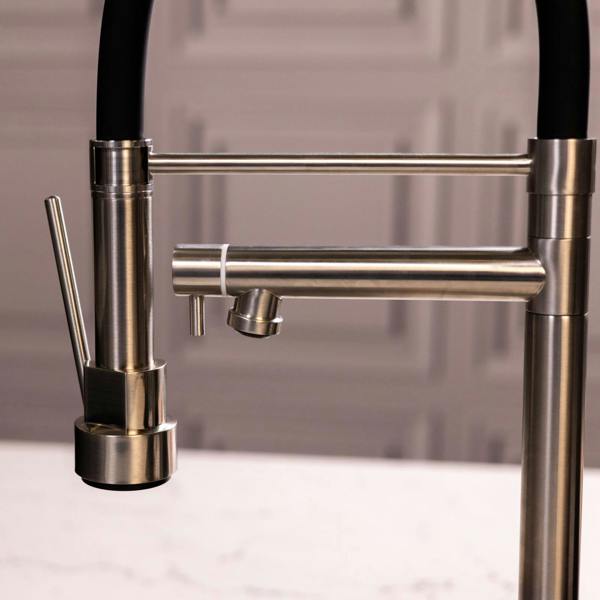 Flode Mång Multi Use Kitchen Mixer Tap | Brushed Steel