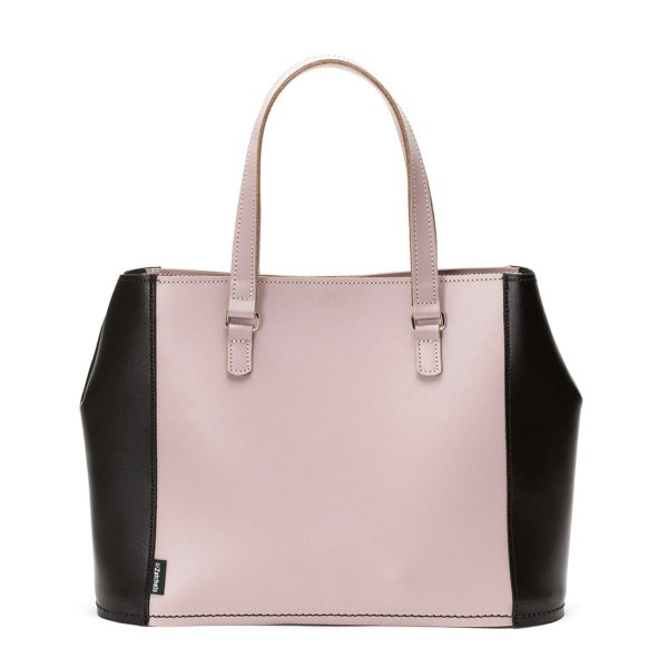 Zatchels Leather Tote Bag - Rose Truffle