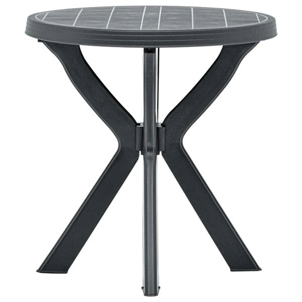 Berkfield Bistro Table Anthracite �_�”�_70 cm Plastic