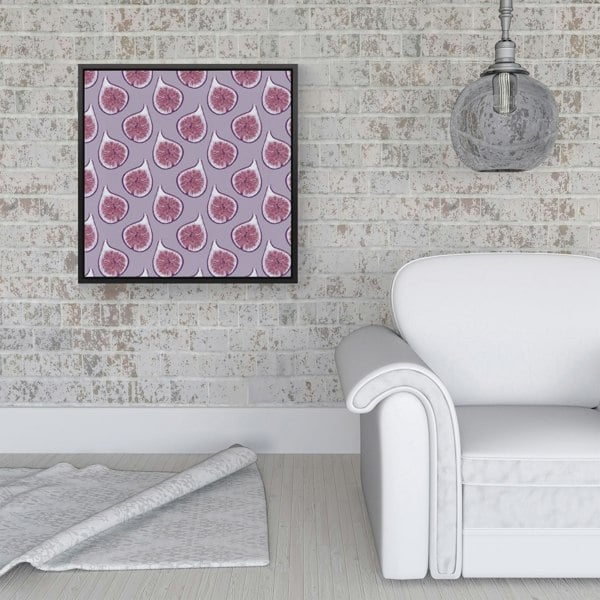 Warren Reed Modern Fig Pattern Framed Canvas