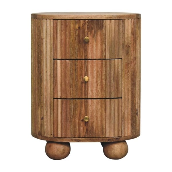 Artisan Furniture Soba Ball 3 Drawer Bedside