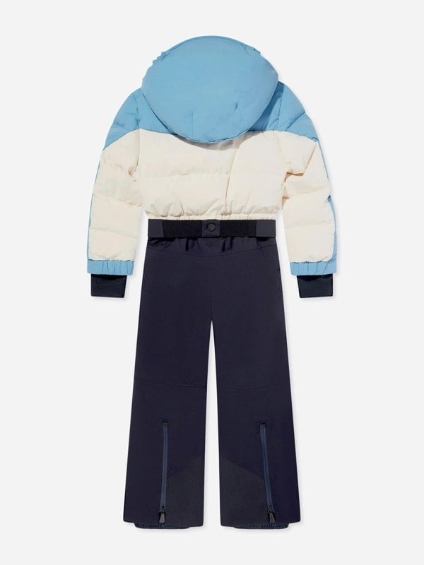 Moncler Enfant Kids Grenoble Down Padded Ski Suit in Blue