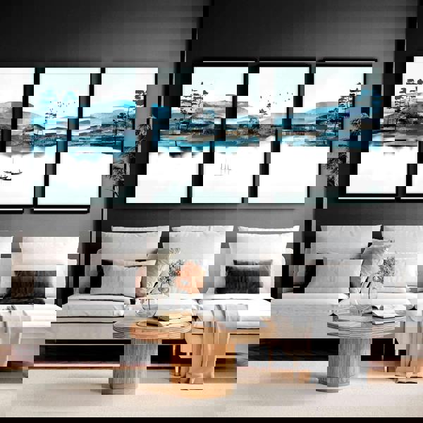 Wall art in sets of 3 for living room decor