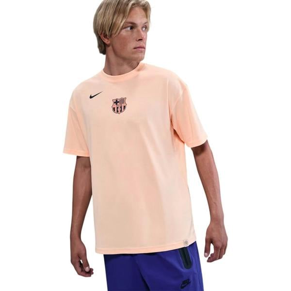 Nike Mens T90 FC Barcelona T-Shirt - Beige - 