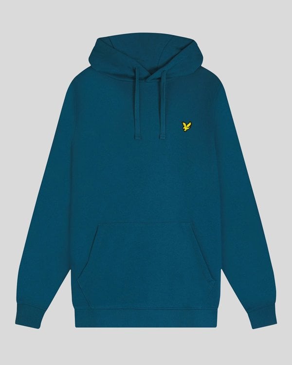 Lyle & Scott Branded Pull-over Hoodie - Apres Navy