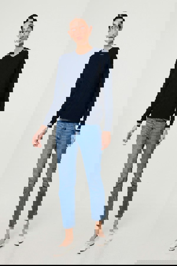 Izabel London Slim Fit Textured Knit Jumper