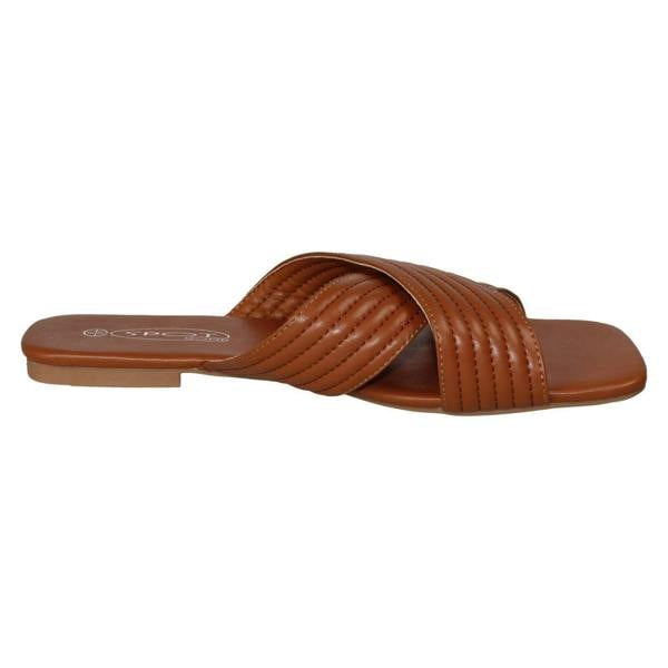 Spot On Ladies Spot On Flat Wide Fit Sandals F00400